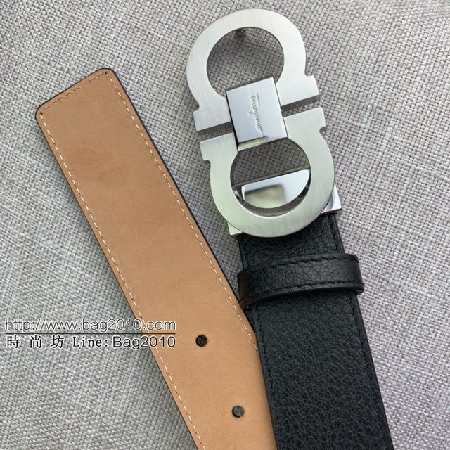 菲拉格慕男士皮帶 Ferragamo雙面牛皮紋理腰帶  jjp1932